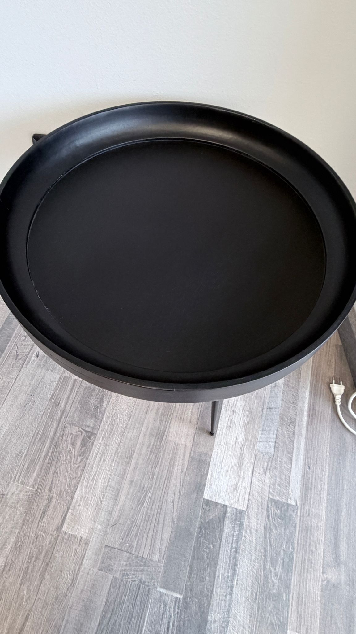 Tavolino rotondo Bowl in legno di mango Brand