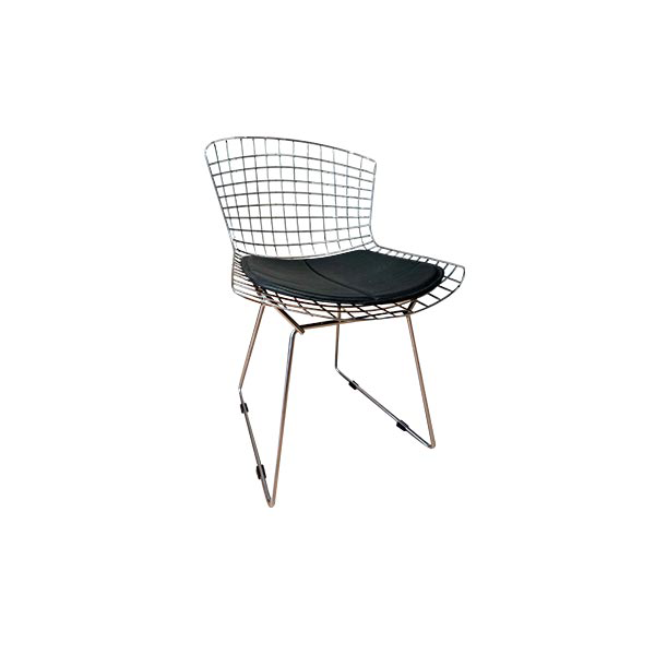 Sedia Harry Bertoia 704 in acciaio, Alivar image