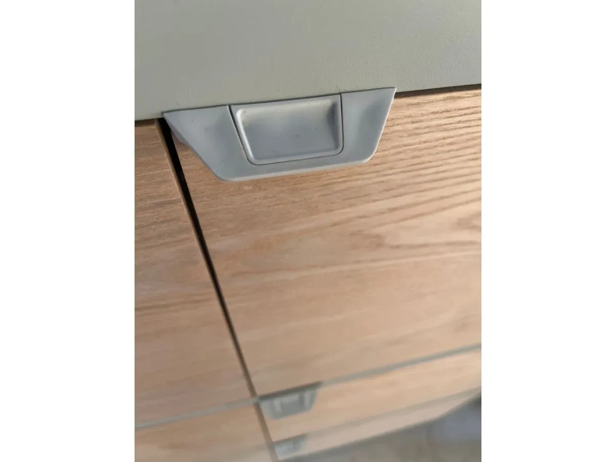 Sideboard with aluminum inserts, Hay 3