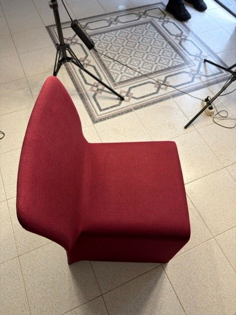 Coppia di poltroncine Glove in tessuto (rosso) Side