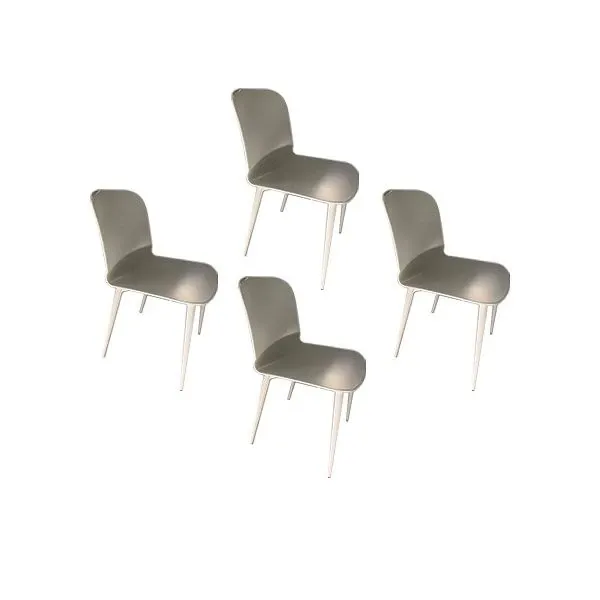 Set of 4 Liù C/R chairs in plastic (white), Midj image