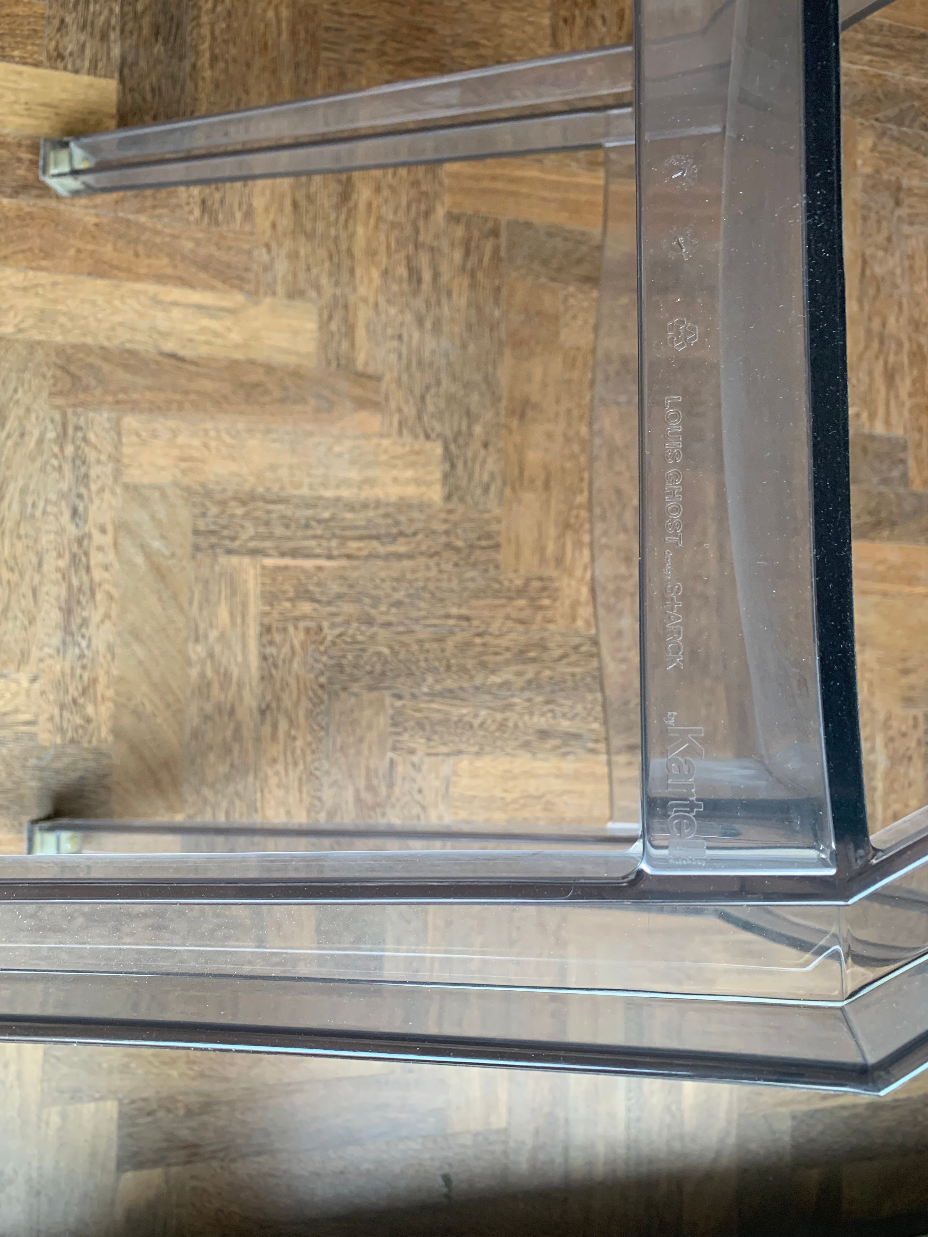 Set di 5 sedie Louis Ghost trasparenti di Philippe Starck Brand