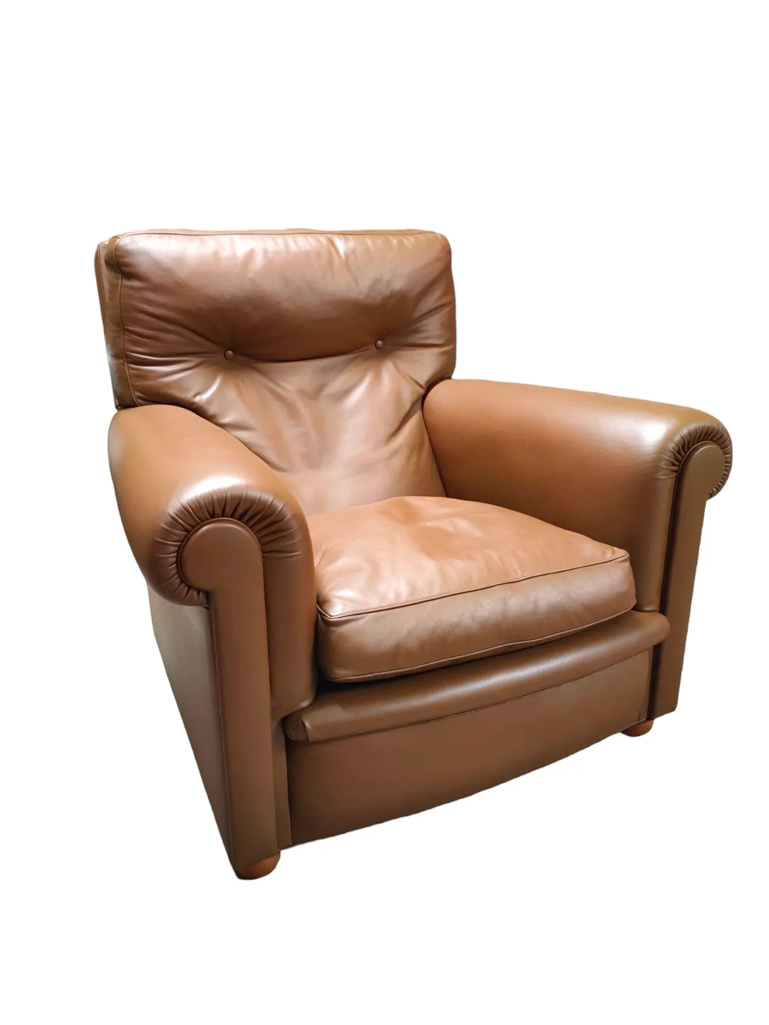 Set of 2 armchairs and poufs Edoardo collection, Poltrona Frau 3