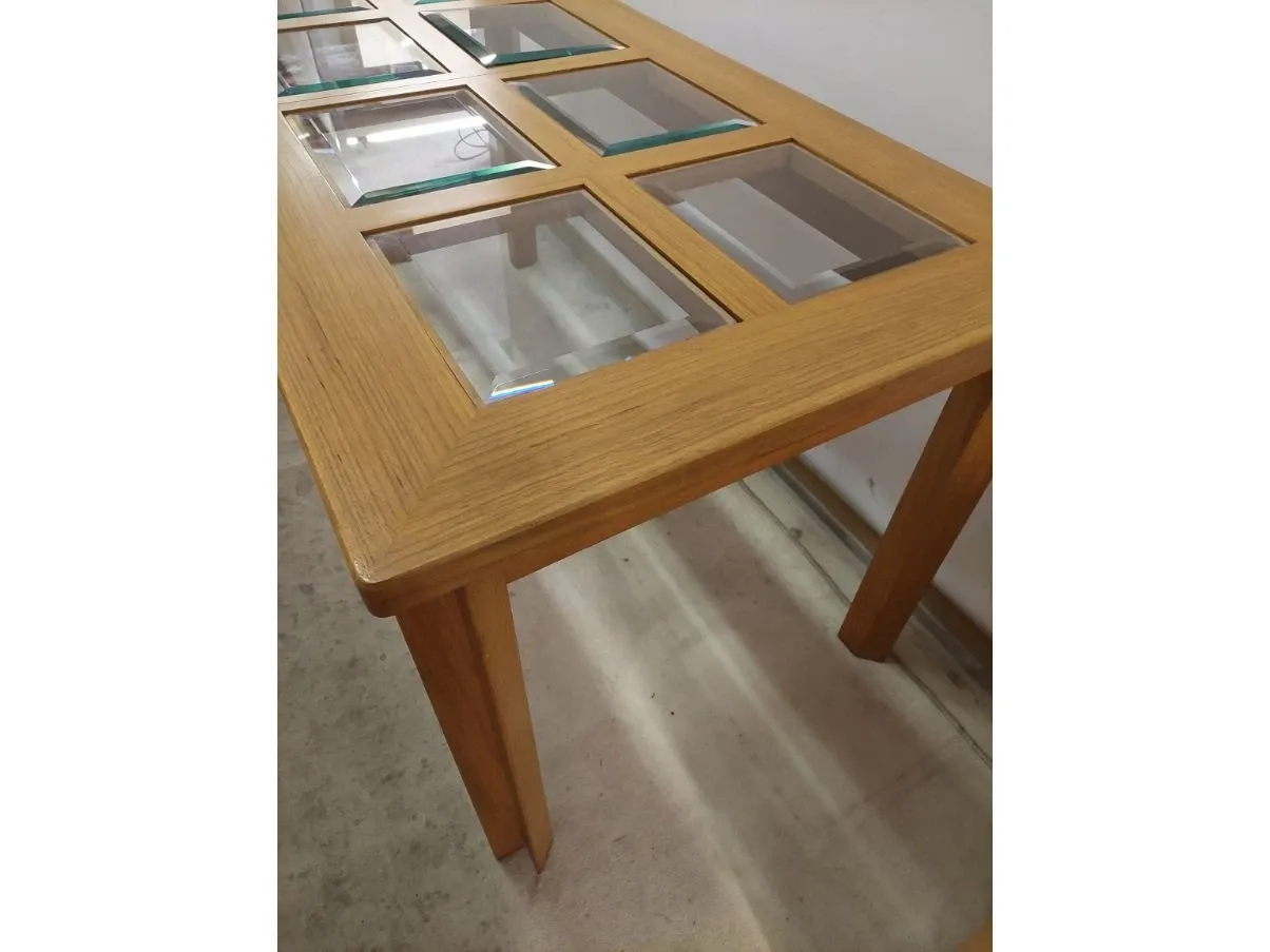Vintage Proto table in oak wood (60s), Giorgetti 4
