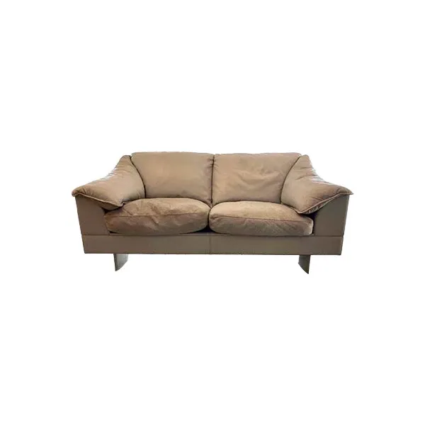 Serenade 2 seater sofa in leather (gray), Poltrona Frau image