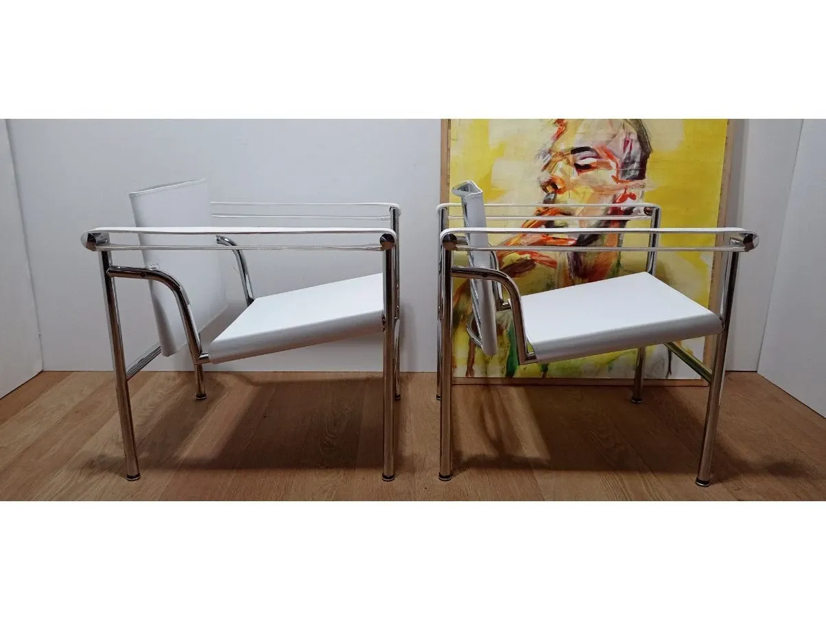 Set 2 sedie vintage LC1 (anni'80), Alivar 4