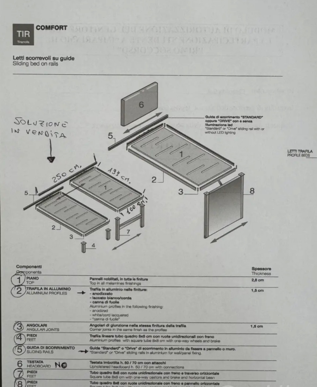 Pair of Sliding Single Beds in Aluminum 1