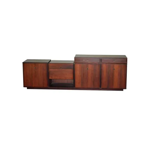 Large vintage wooden sideboard (1960s), Luigi Sormani image