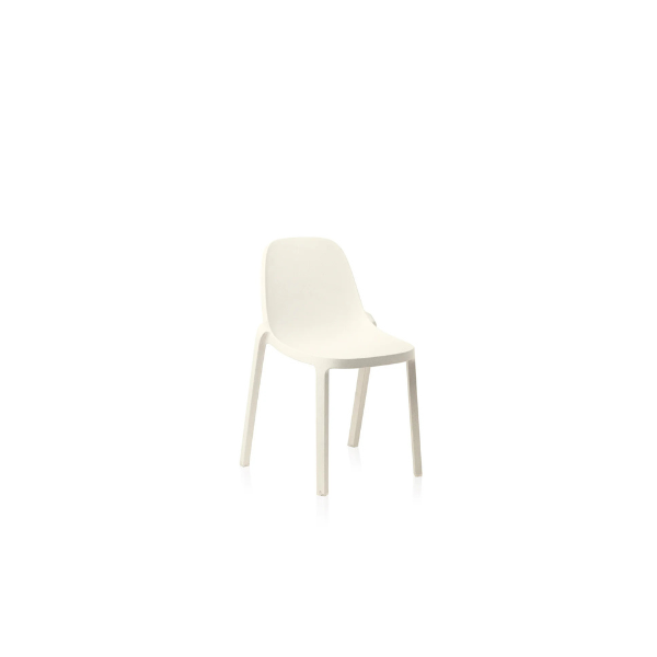 Broom Chair in White Recycled Polypropylene by Philippe Starck, Emeco image