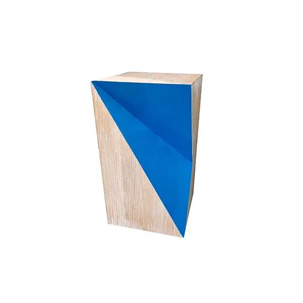 Image of Tavolino di servizio in legno laccato (azzurro), Design By Us