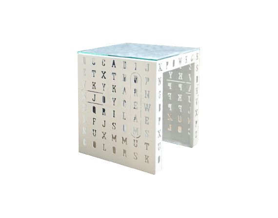 Tavolino Crossword, Nikla Steel Design image