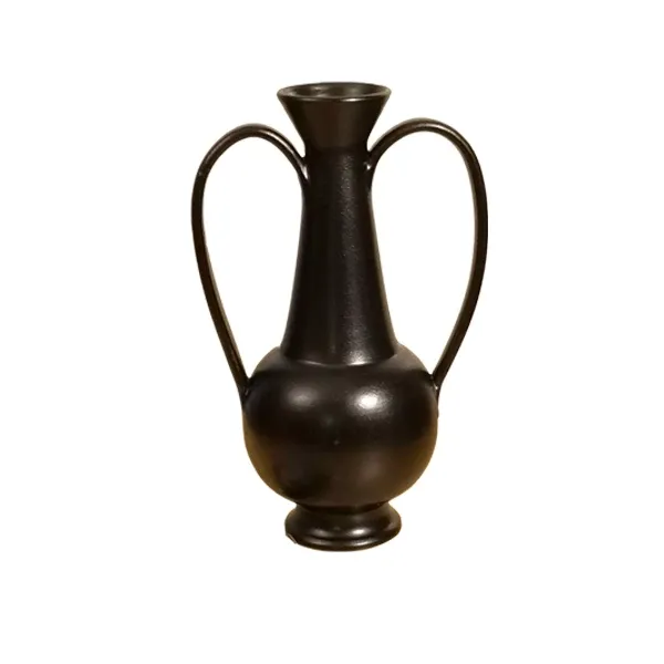 Gubbio vase by Gio Ponti in ceramic (black), Costantino image