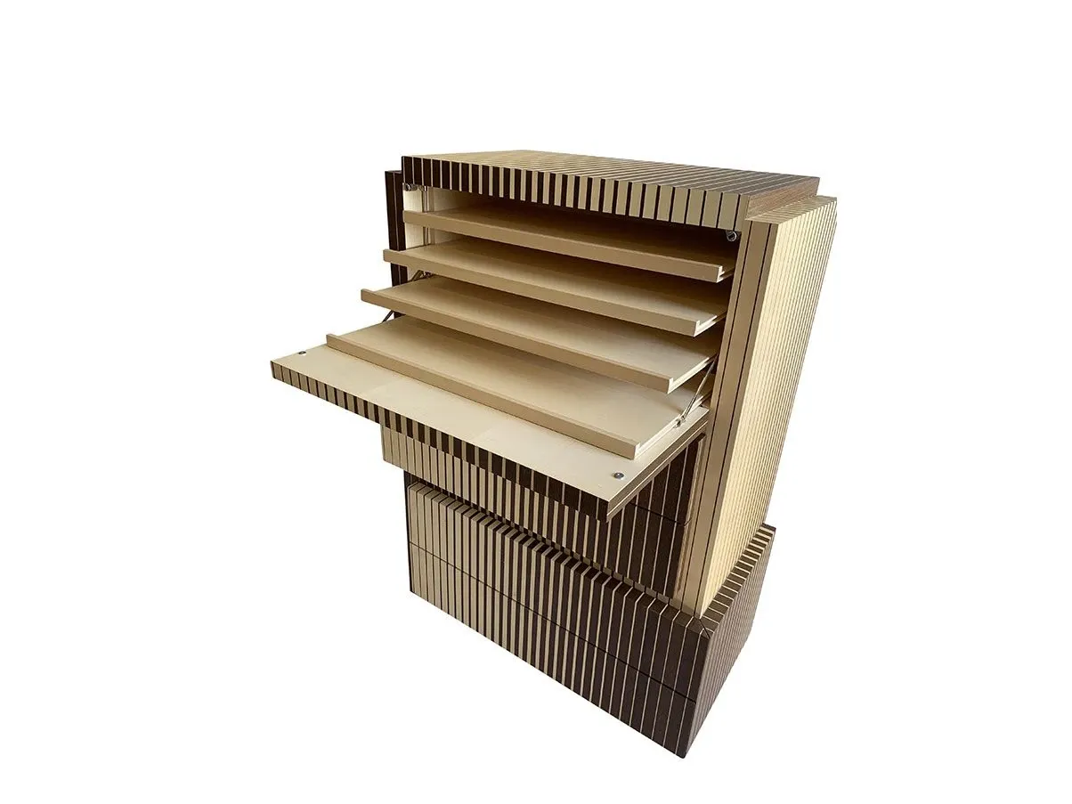 Mobile contenitore FS006 in stile Art Déco, Carpanese Home 4