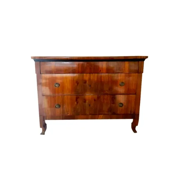 Vintage chest of drawers in classic style in wood (late 19th century), image