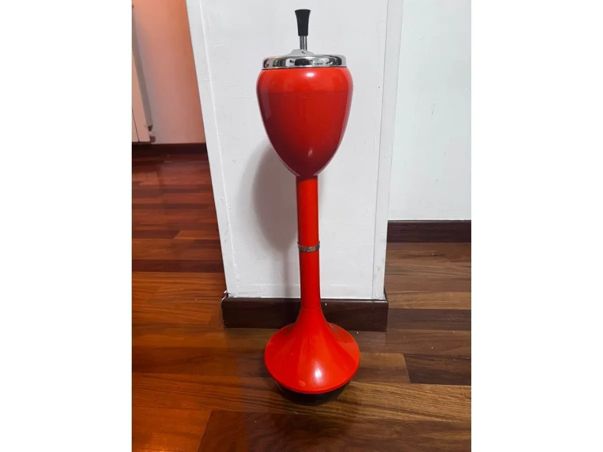 Posacenere Space Age vintage arancione (anni'70) 2