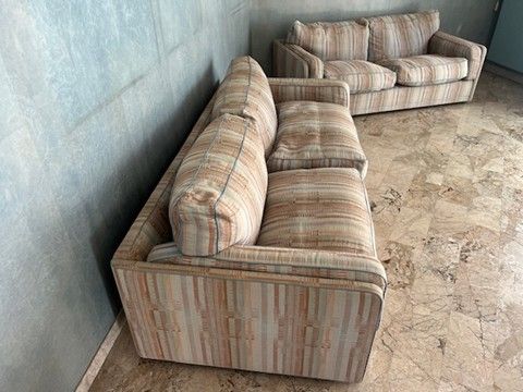 Coppia di divani in tessuto (anni '90) Side