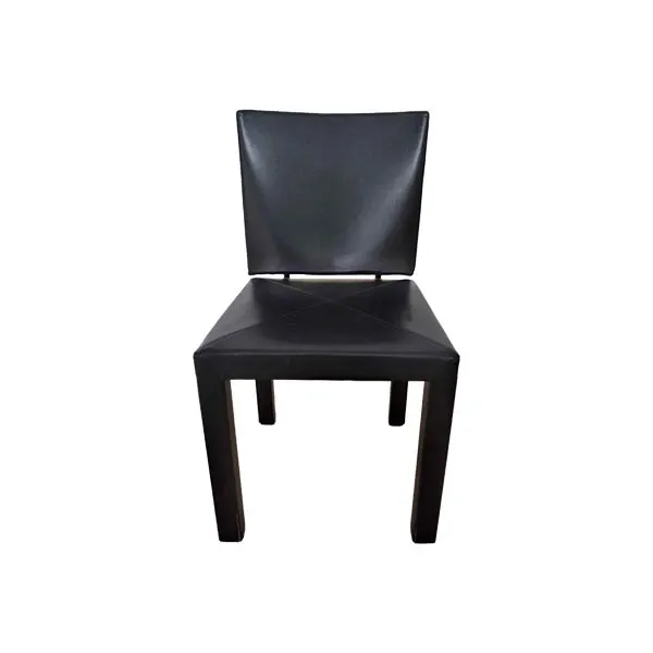 Arcadia chair in metal and leather (black), B&B Italia image