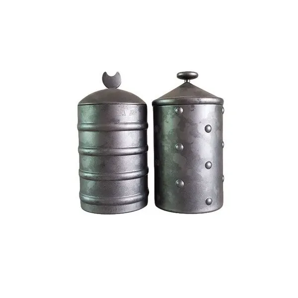 Set 2 containers Kalistò 2 and Kalistò 3 in aluminum, Alessi 1