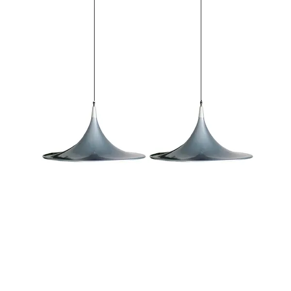 Set of 2 suspension lamps (1980s), Goffredo Reggiani image