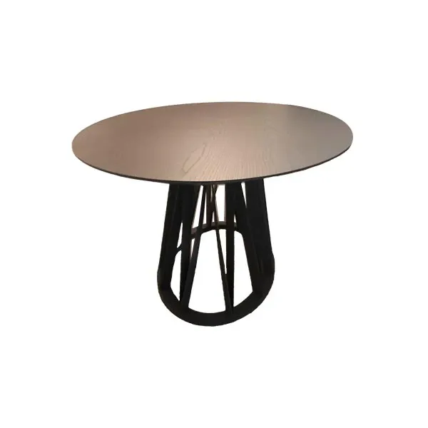 Acco oval table in ash wood (black), Miniforms image