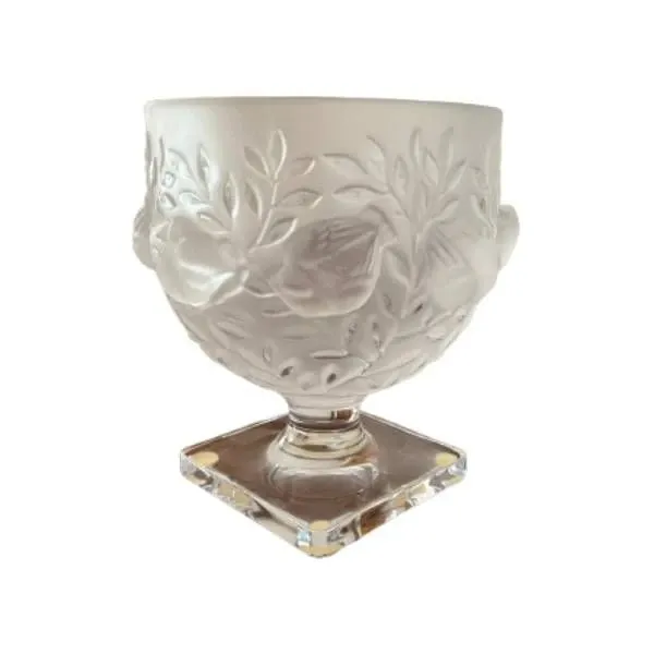 Vintage satin crystal vase (1960s), Lalique image