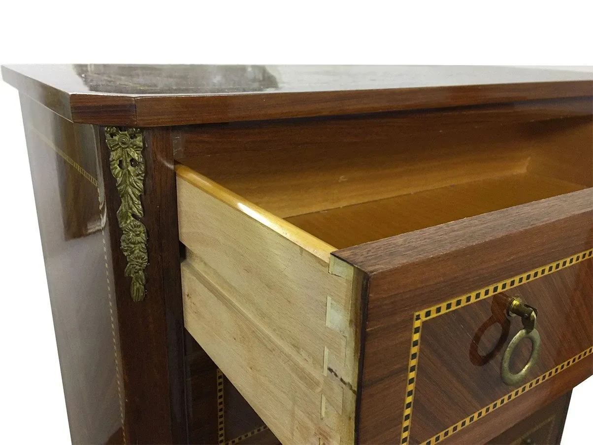 Mobile settimino vintage in legno mogano (anni '60) 4
