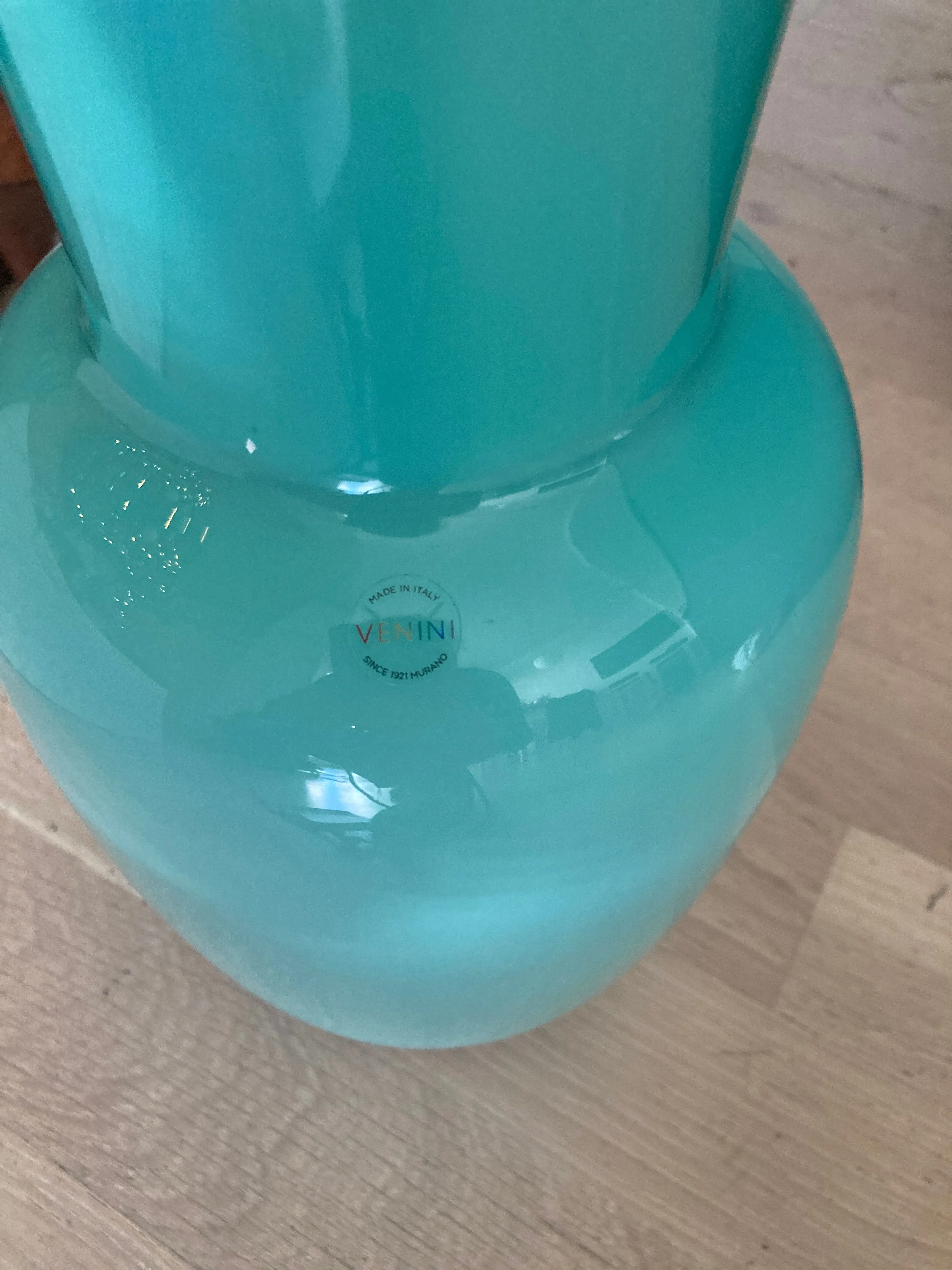 Opal glass vase, 2