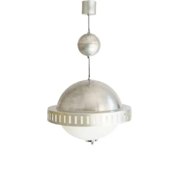 Vintage aluminum pendant lamp (1960s), image