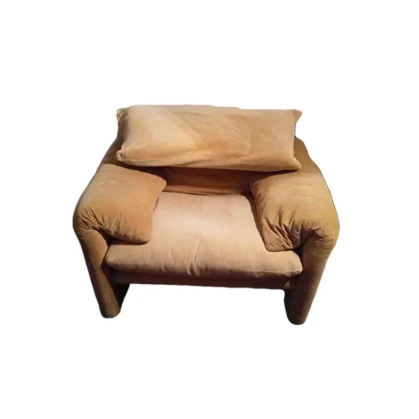 Image of Poltrona icona Maralunga di Vico Magistretti (beige), Cassina