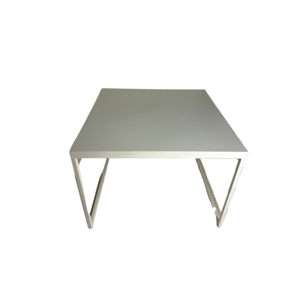 Fronzoni square table in white lacquered wood, Cappellini image