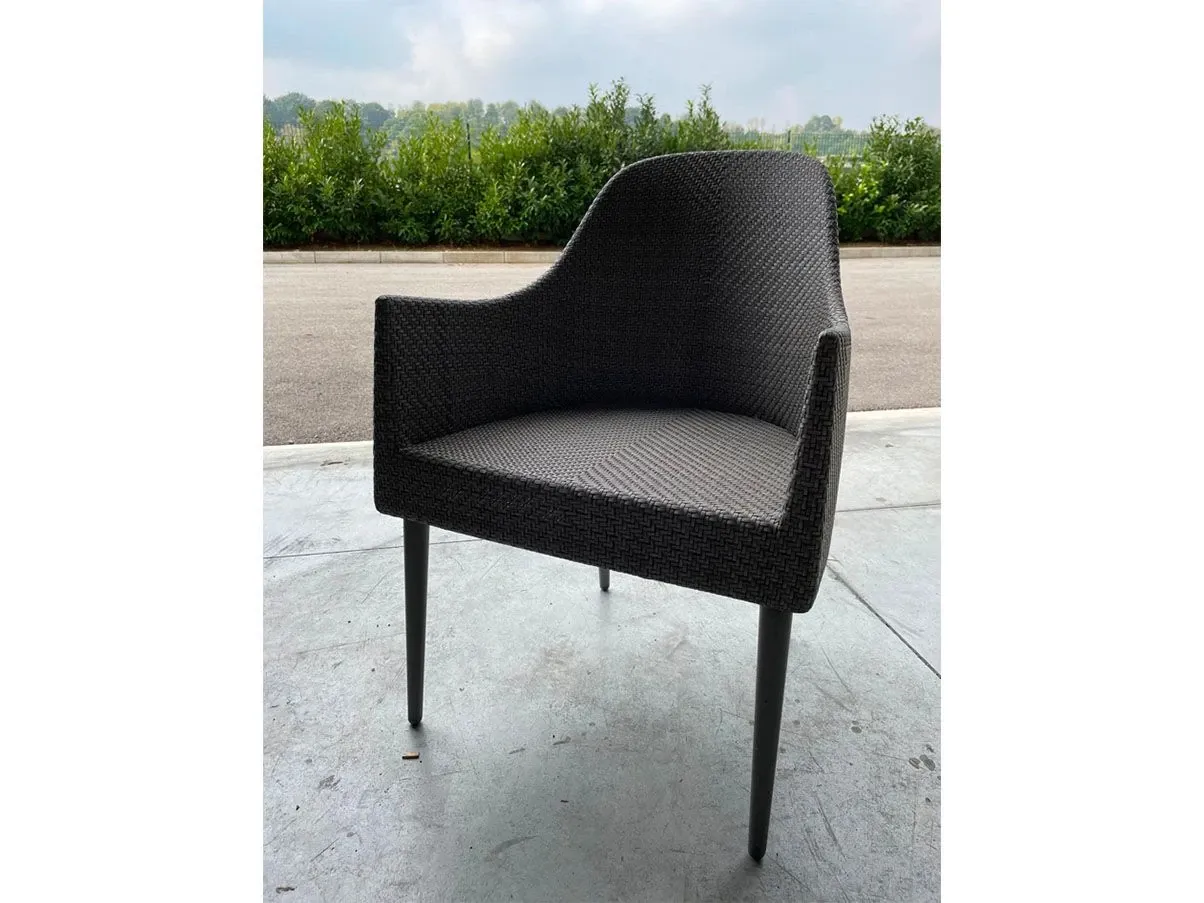 Poltroncina Katachi Pewter in fibra sintetica grigio, Janus et Cie 2