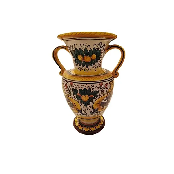 Vintage decorative ceramic vase from Deruta (1970s) image