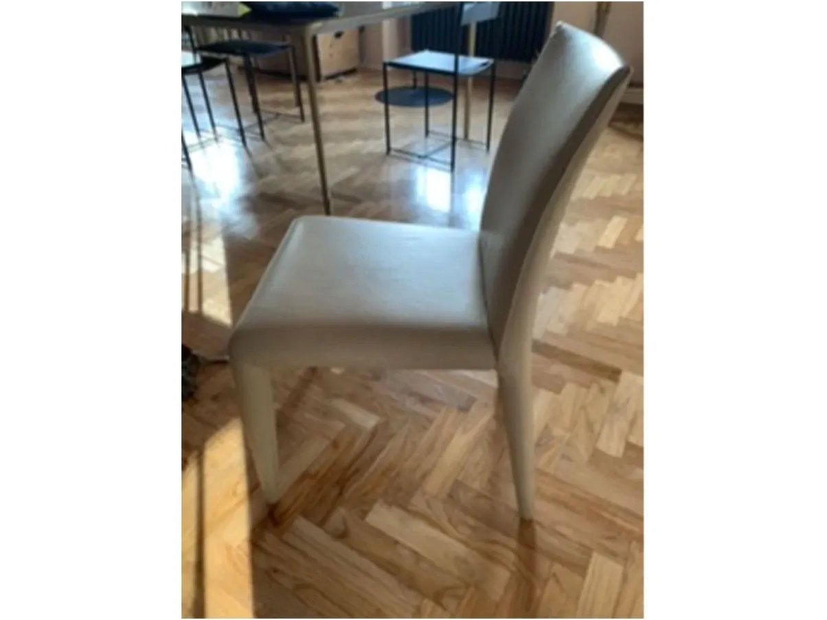 Sedia imbottita Vol Au Vent in pelle (beige), B&B Italia 2