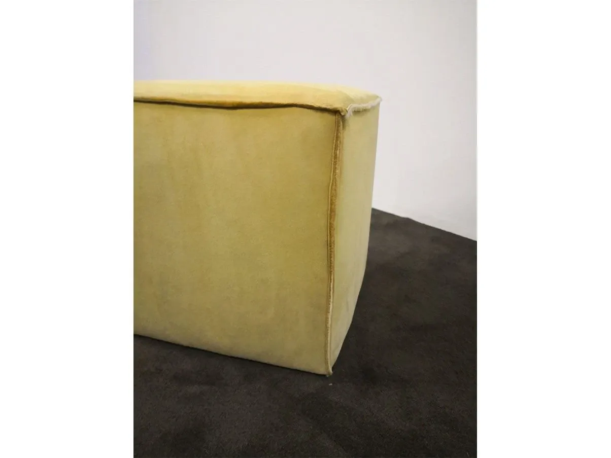 Pouf XS Sik cubic sheepskin (beige), Ivano Redaelli 3