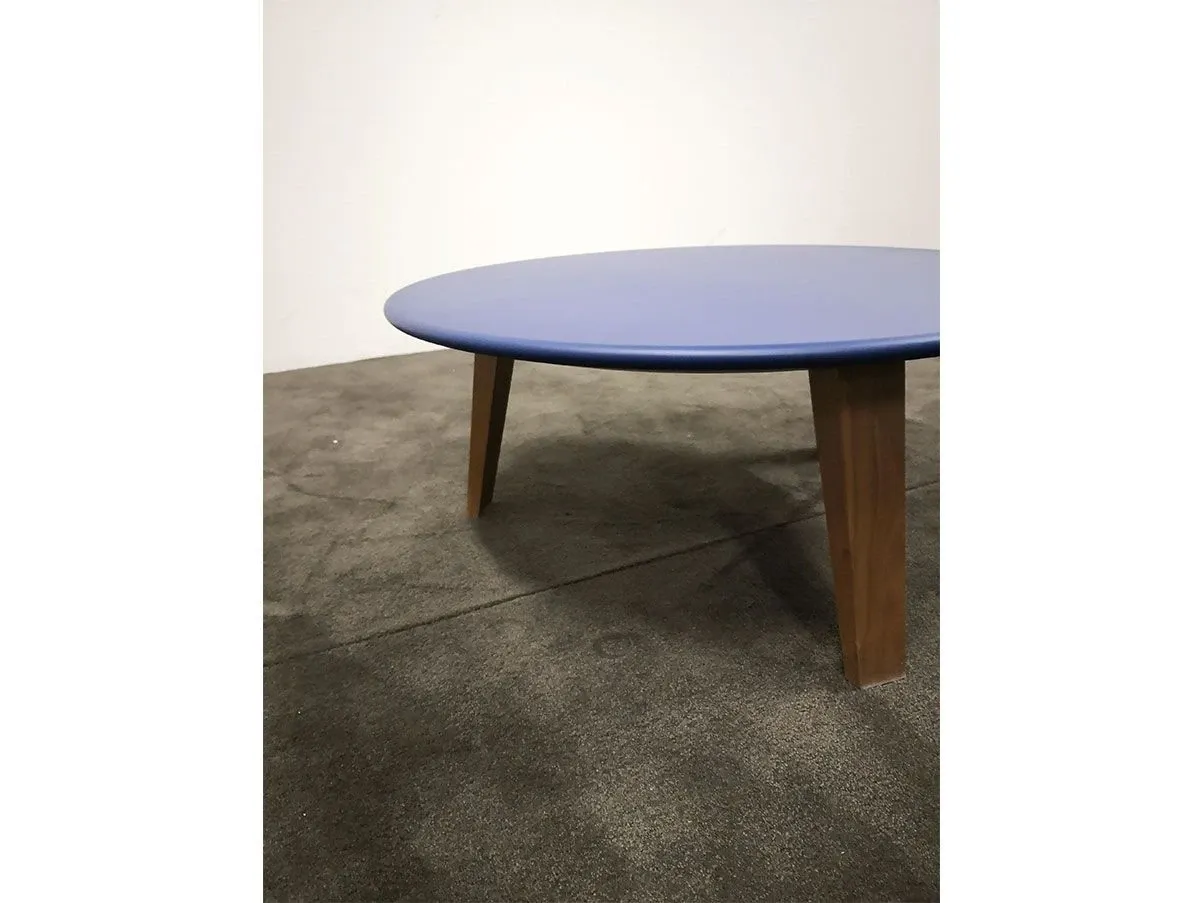 Set 2 tavolini rotondi Herve' in legno (blu), Ivano Redaelli 