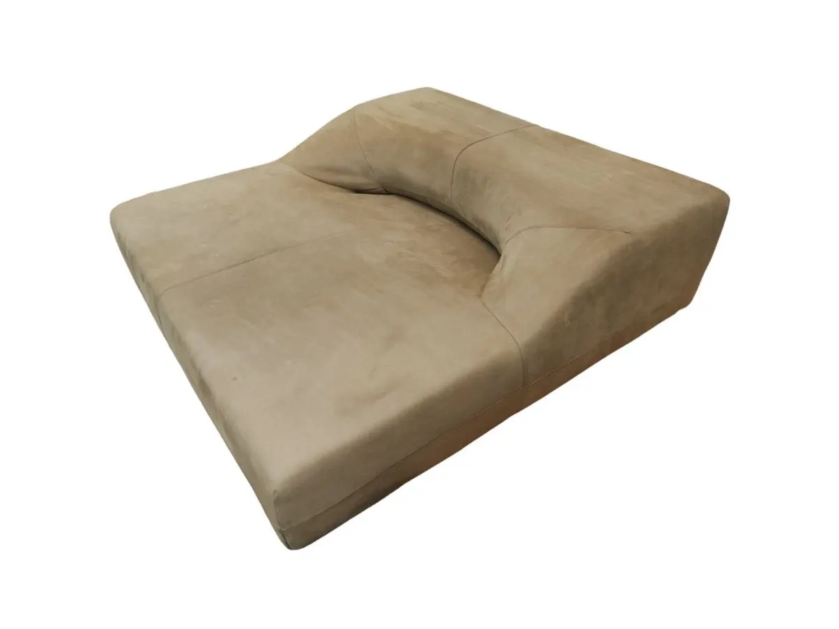 Pouf Sofa Hole sofa in beige leather, Darchittetura 1