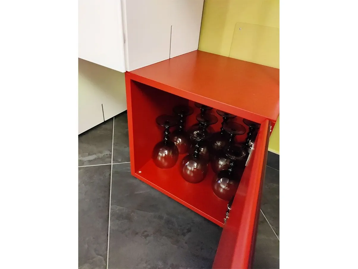 Libreria modulare Net con cubi colorati, Lago 3