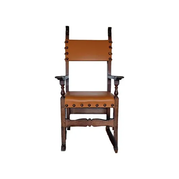 Spool armchair in vintage walnut wood ( &#39;600) image