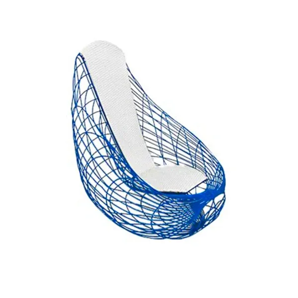 Minimalist Uovo armchair with jolly (blue), Spazzapan image