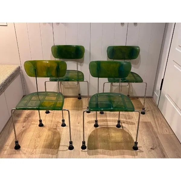 Set of 4 Broadway chairs Gaetano Pesce, Bernini image