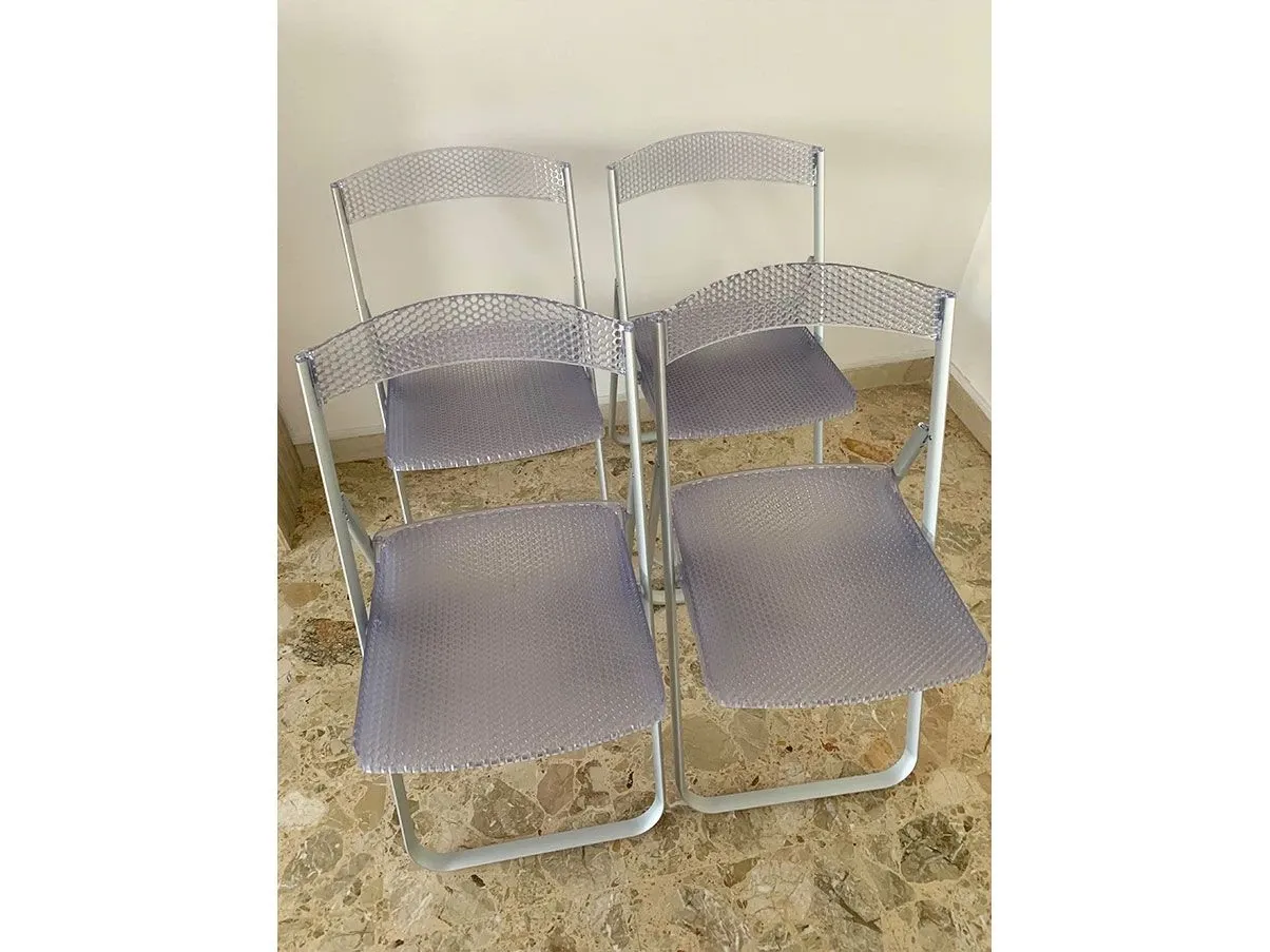 Set of 4 Honeycomb folding chairs in polycarbonate 5
