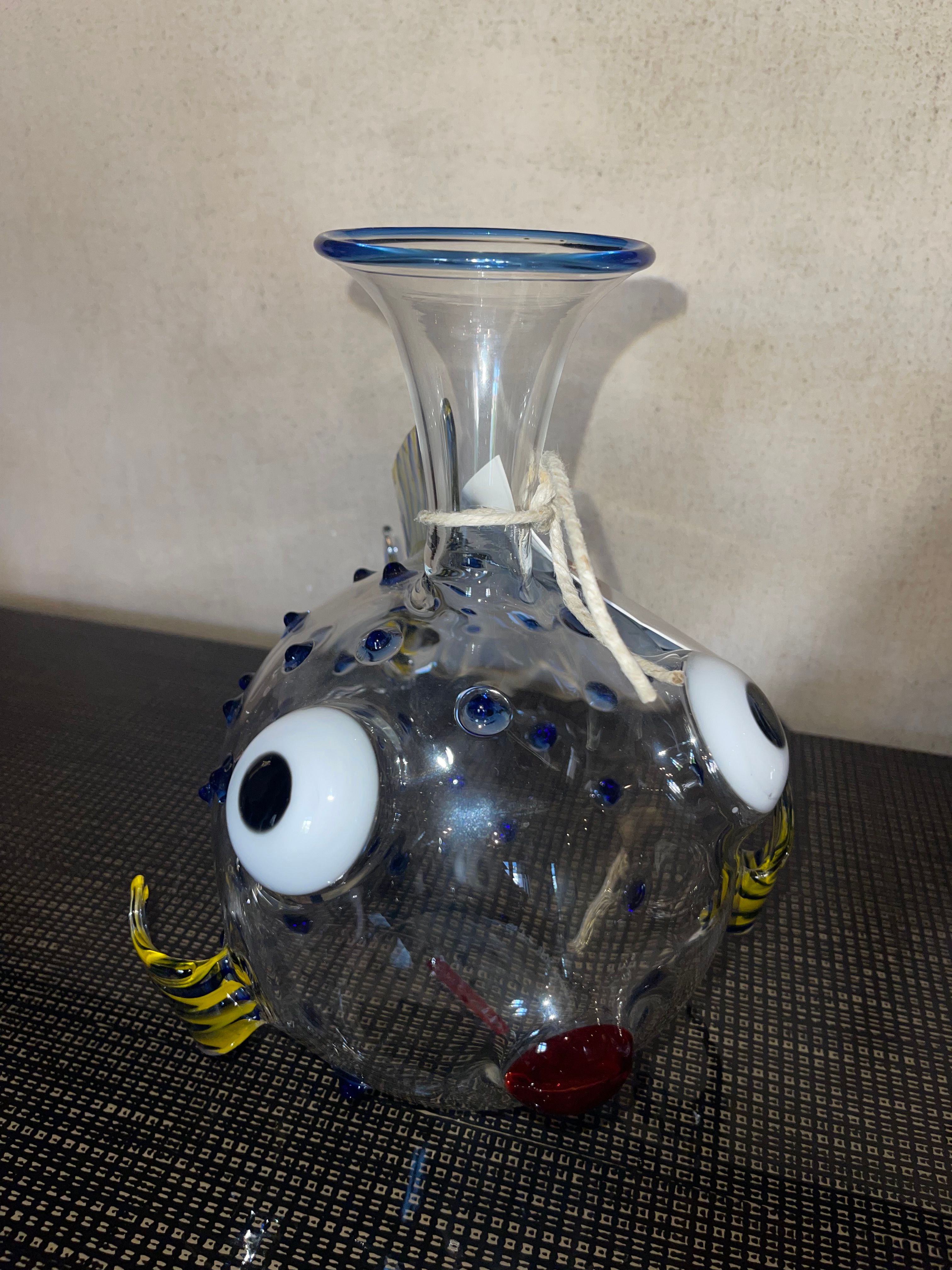 Decanter in edizione limitata Pesce Pappagallo in vetro, Massimo Lunardon Details