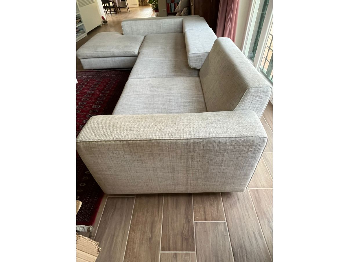 Divano con chaise longue in tessuto, Molteni&C Optional8