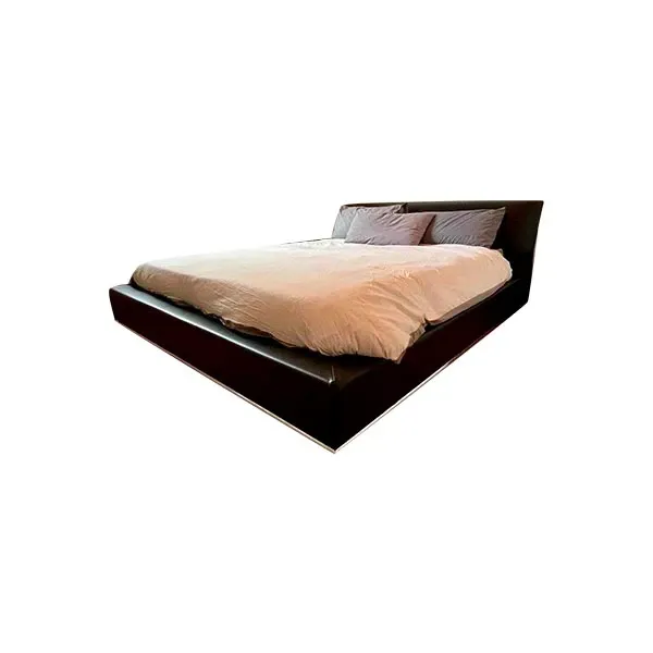 Sailor double bed by Carlo Colombo (black), Flou image