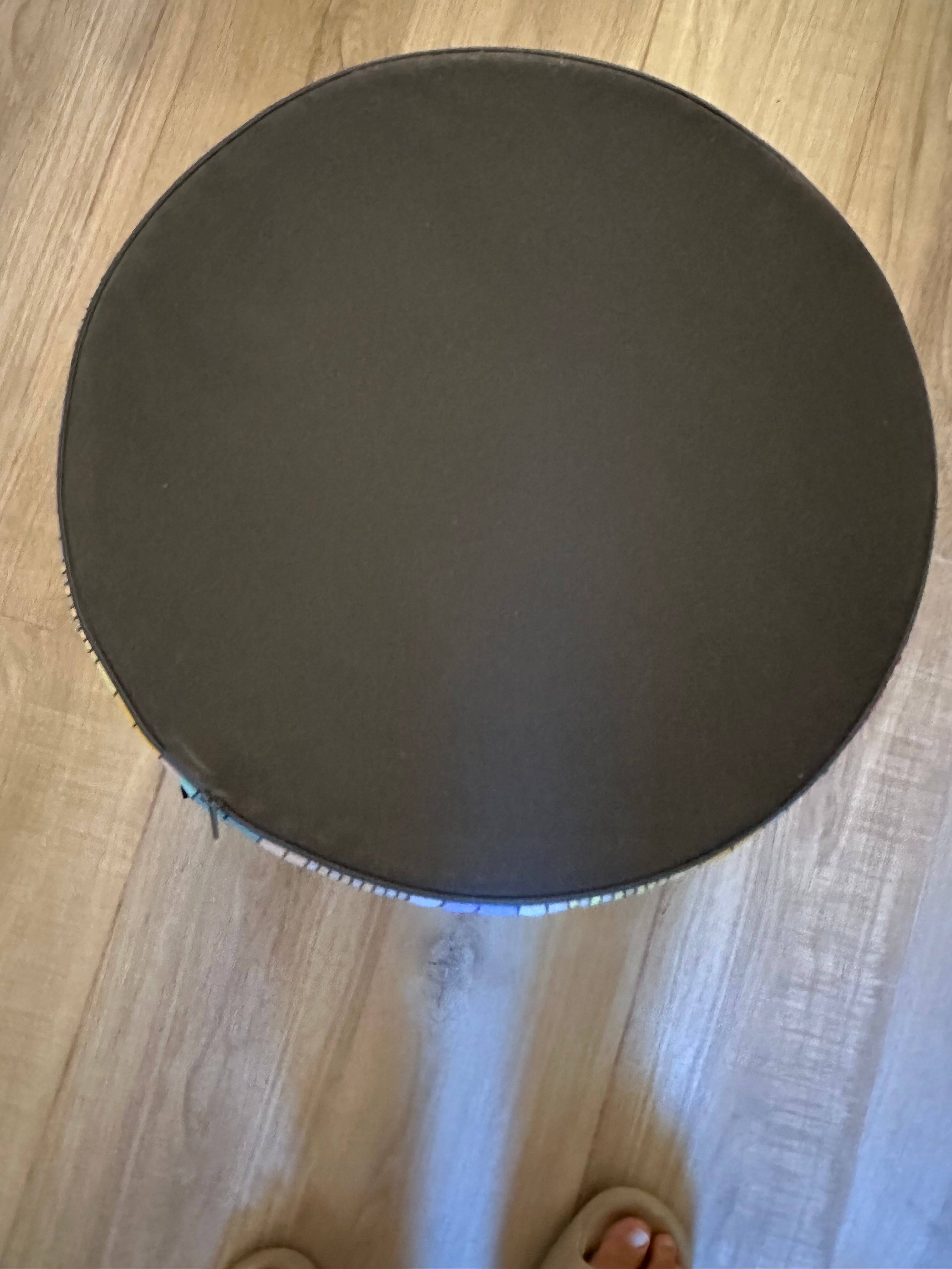 Multicolor Cotton Fabric Ottoman Pouf Details