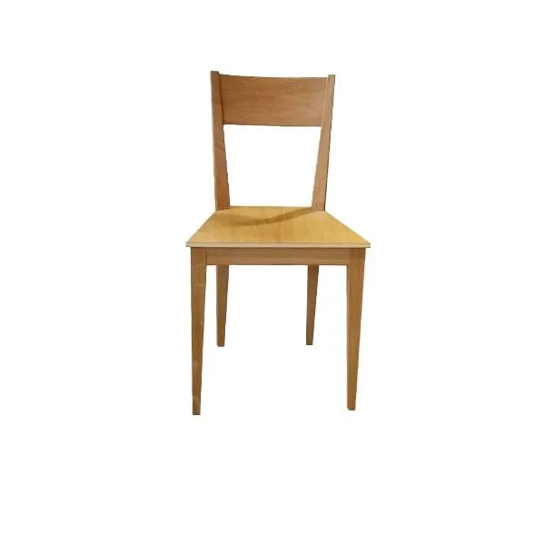 Otzarreta chair oak wood trapezoid seat, Disegno Mobile image