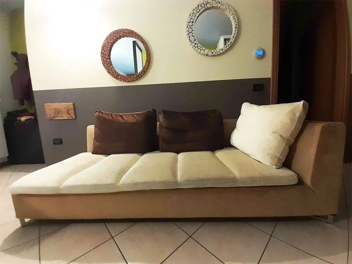 Ecksofa Feng aus Stoff (Beige) 3