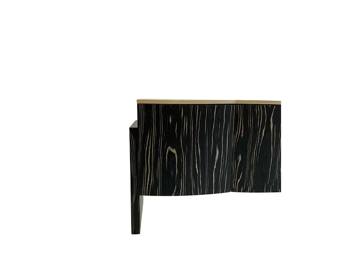 FS011 sideboard with 4 doors in flamed wood, Carpanese Home 1