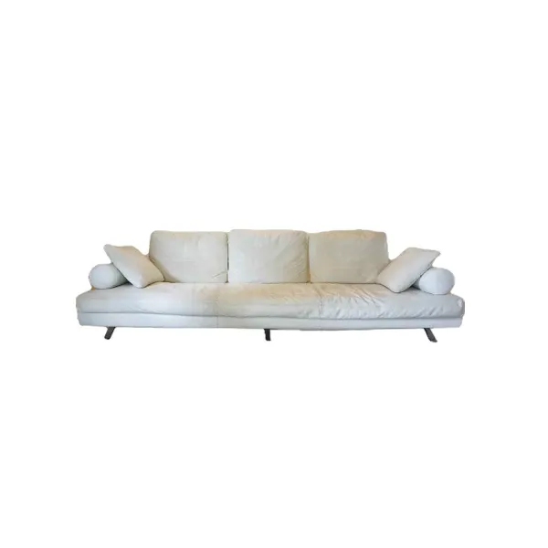 Veliero 3 seater sofa in genuine leather (white), Bosal image