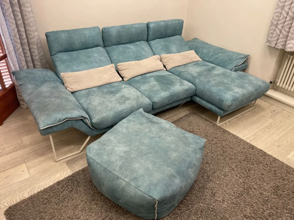 Nabucco sofa with pouf, Delta Salotti 2